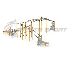 Купить Спортивный комплекс для инвалидов-колясочников WRK-D23_76mm в Ершове 