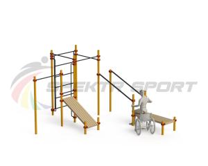 Купить Спортивный комплекс для инвалидов-колясочников WRK-D20_76mm в Ершове 