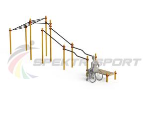 Купить Спортивный комплекс для инвалидов-колясочников WRK-D22_76mm в Ершове 